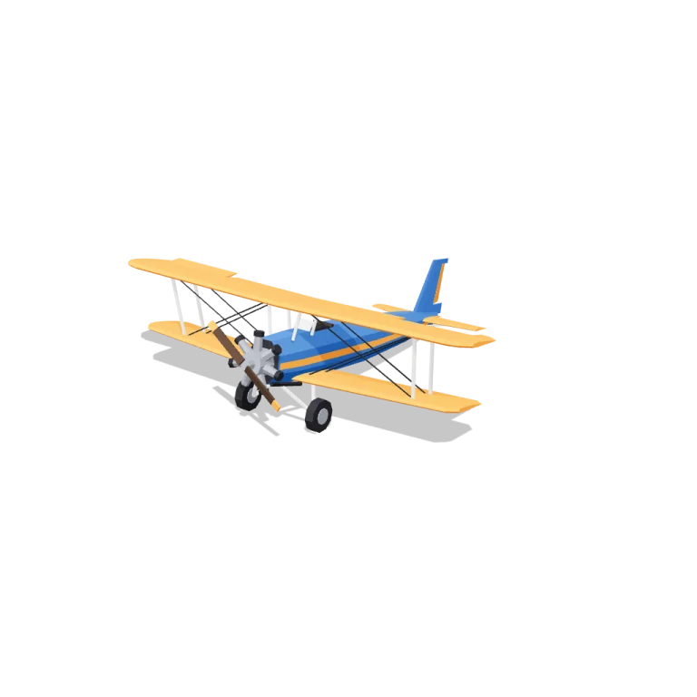 Biplane — free 3D model