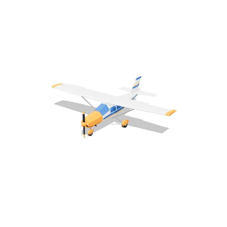 Light aircraft — free 3D model