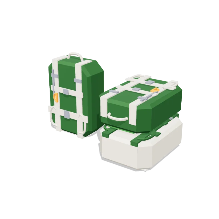 Parachute packs — free 3D model