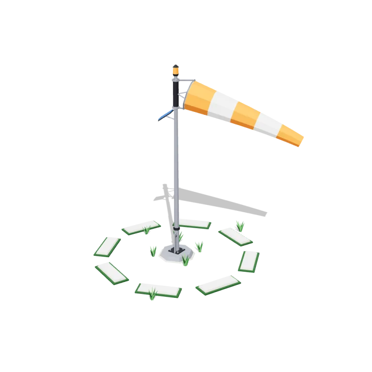 Windsock mast — free 3D model