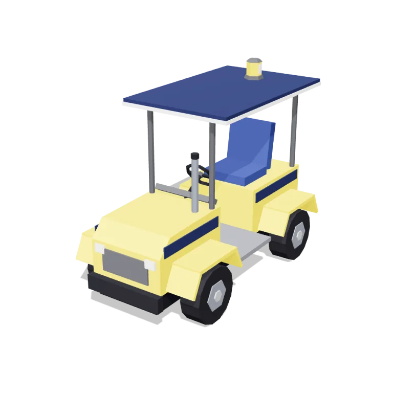 Baggage tug — free 3D model