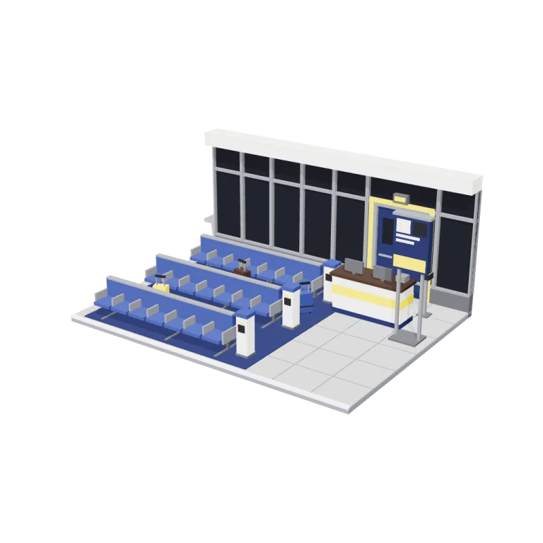 Gate lounge — free 3D model