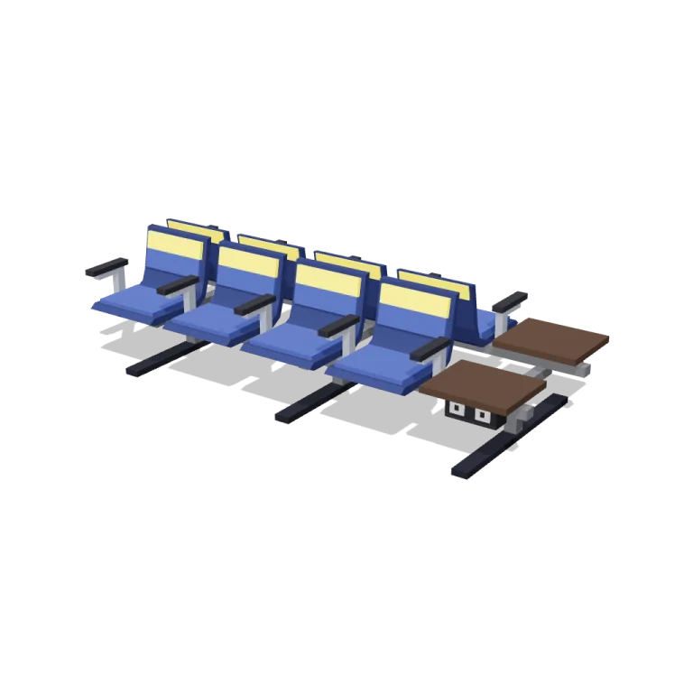 Seat rows — free 3D model