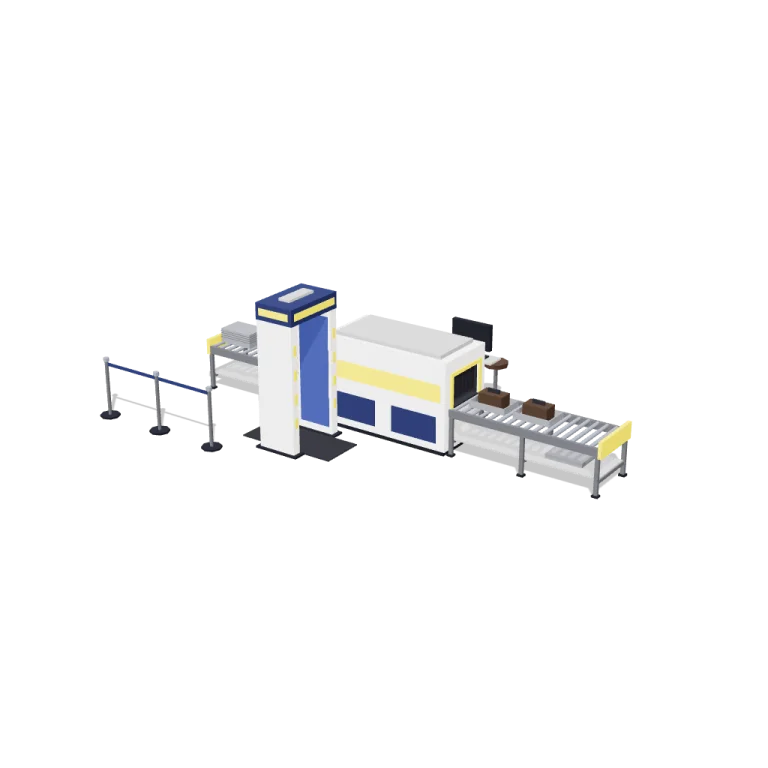 Security lane — free 3D model