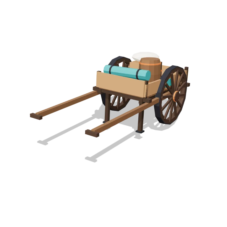 Hand cart — free 3D model
