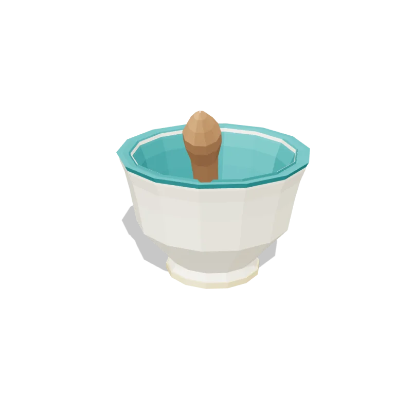 Mortar and pestle — free 3D model