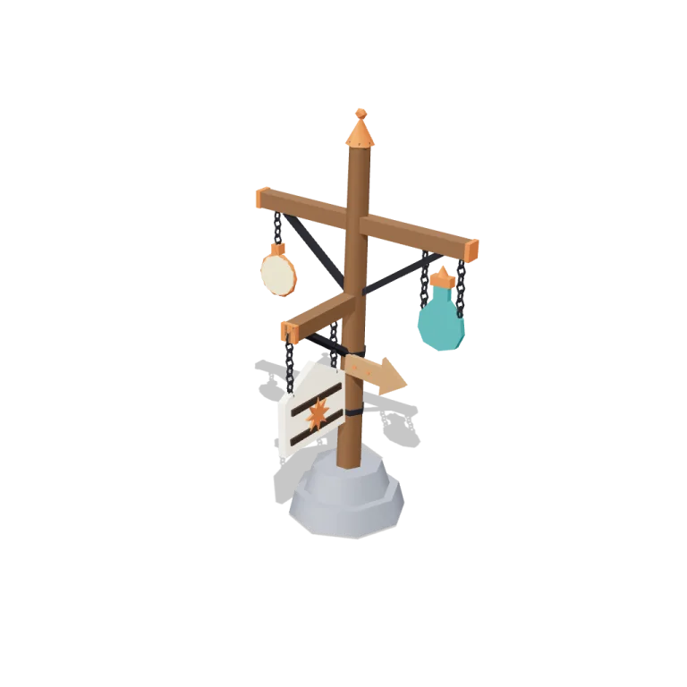 Shop signs — free 3D model