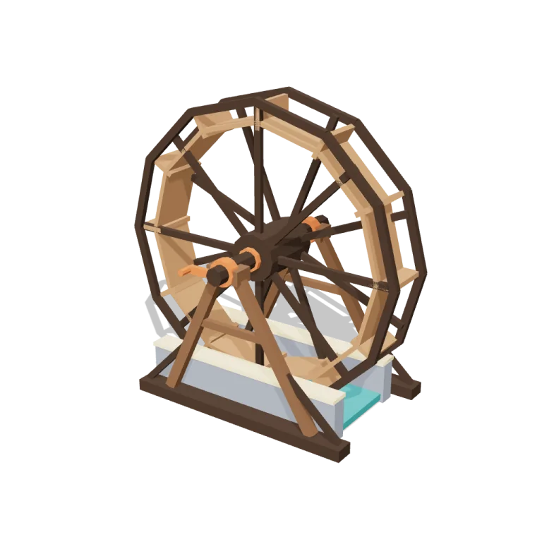 Waterwheel — free 3D model