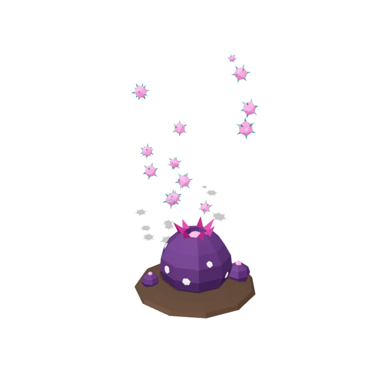 Drifting spores — free 3D model