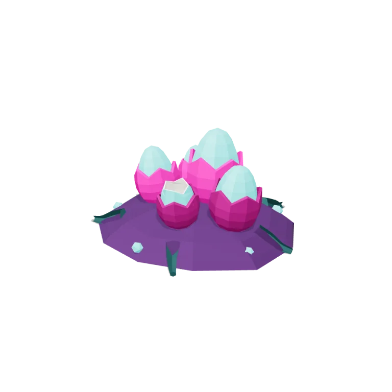 Egg clusters — free 3D model