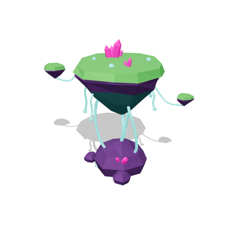 Floating rocks — free 3D model