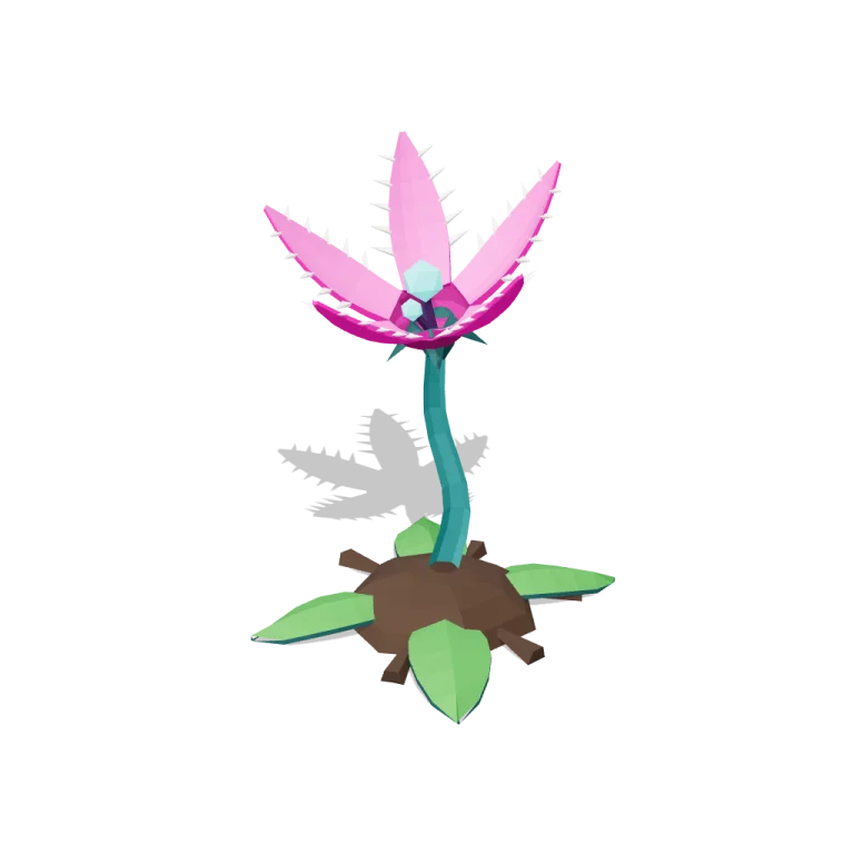 Opening flower trap — free 3D model