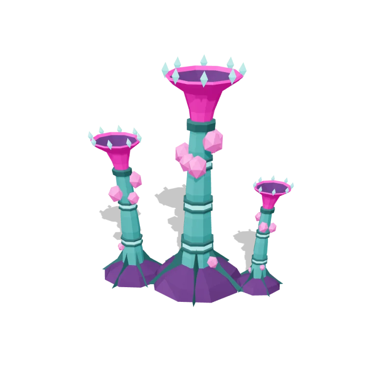 Spore towers — free 3D model