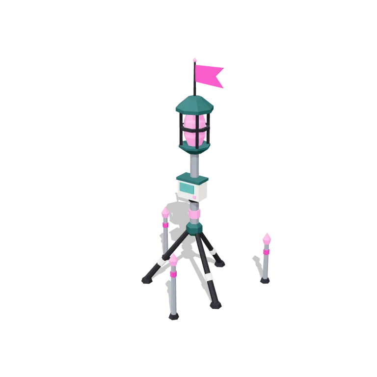 Survey beacons — free 3D model