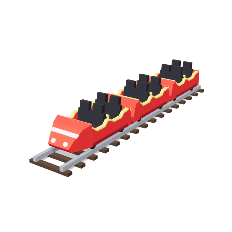 Coaster cars — free 3D model