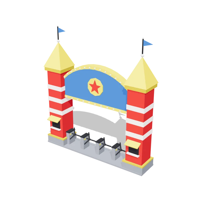 Entrance gate — free 3D model