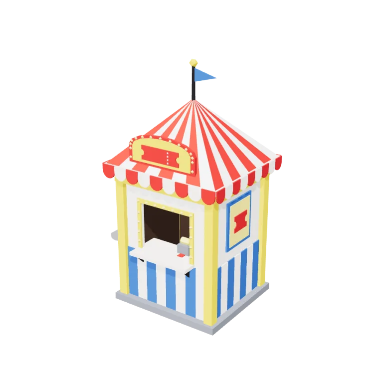 Ticket booths — free 3D model