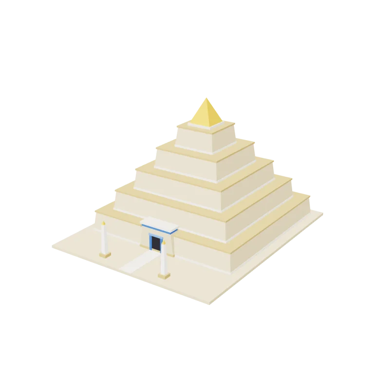 Pyramid in stackable tiers — free 3D model