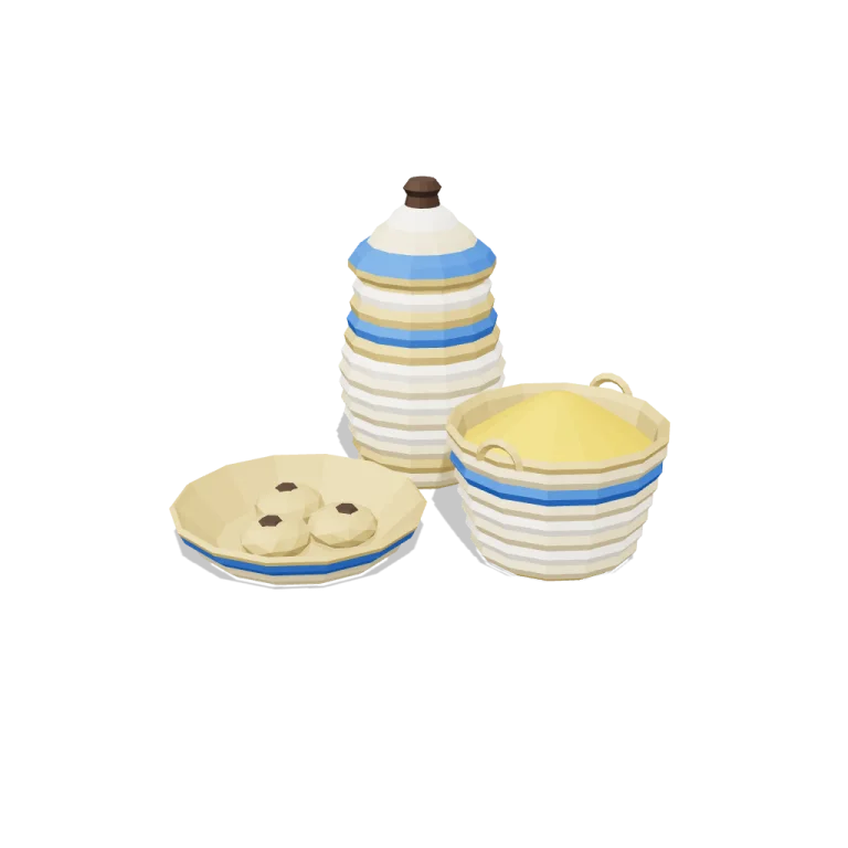 Reed baskets — free 3D model