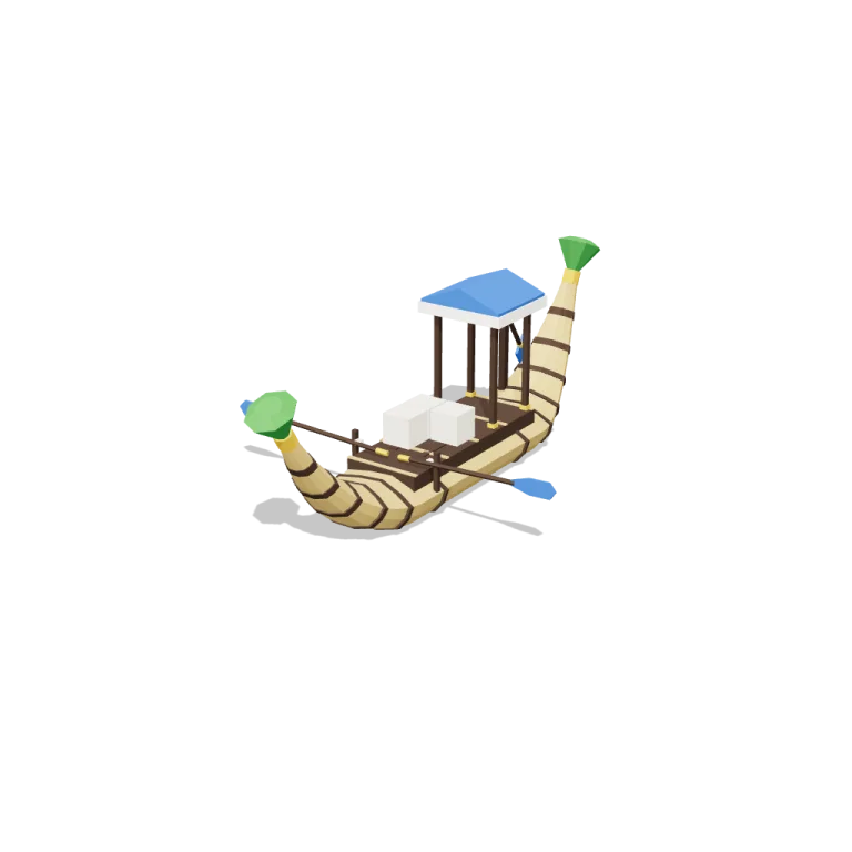 Reed boat — free 3D model