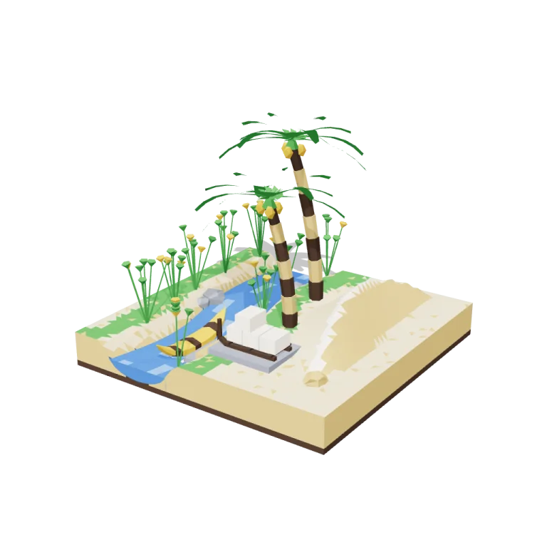 River and dune tiles — free 3D model