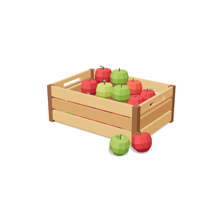 Apple Crate — free 3D model