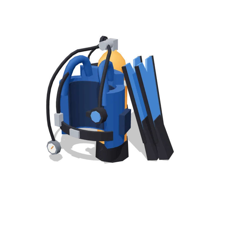 Diving gear — free 3D model