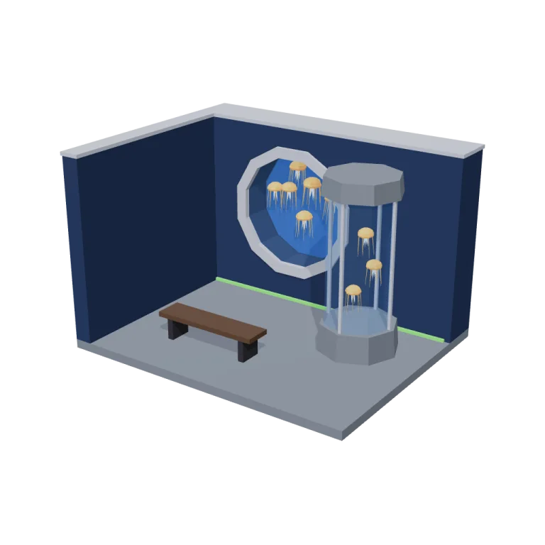 Jellyfish room — free 3D model