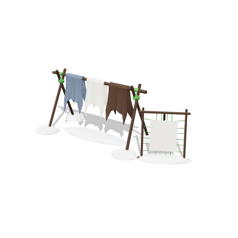 Drying hides — free 3D model