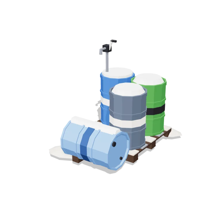 Fuel drums — free 3D model