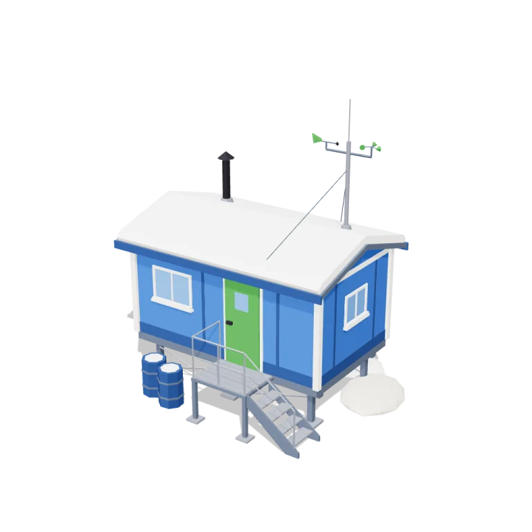 Research hut — free 3D model