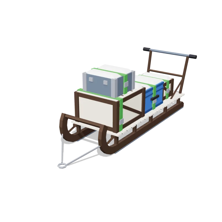 Sled crates — free 3D model