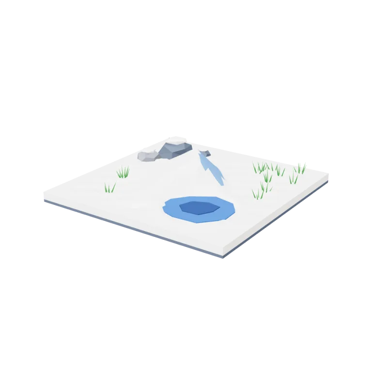 Snow tiles — free 3D model