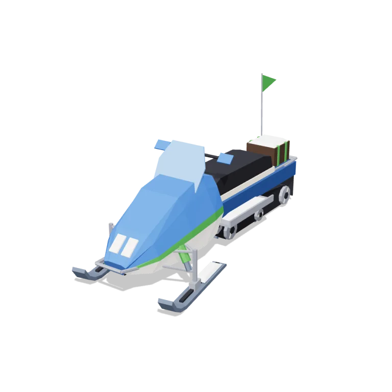 Snowmobile — free 3D model