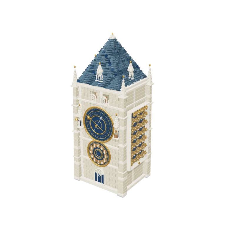 Astronomical Clock Tower — free 3D model