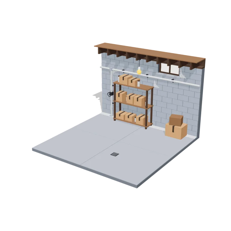 Basement walls — free 3D model