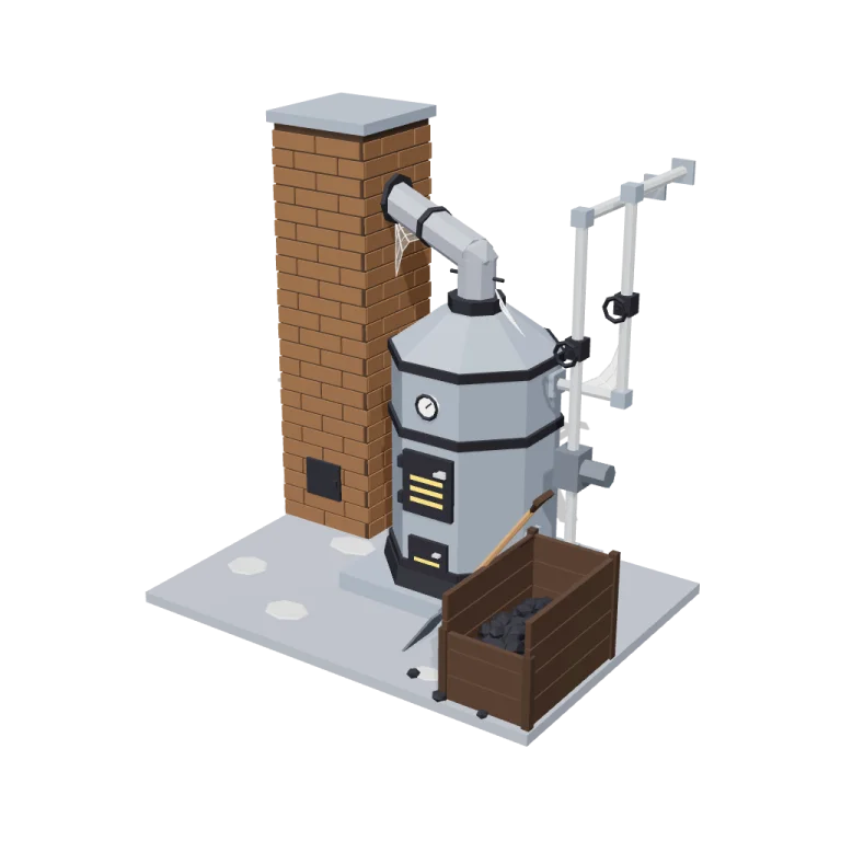 Boiler corner — free 3D model