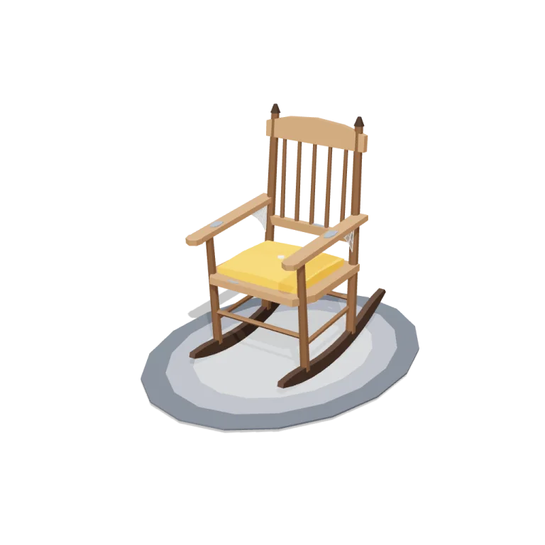 Creaking rocking chair — free 3D model