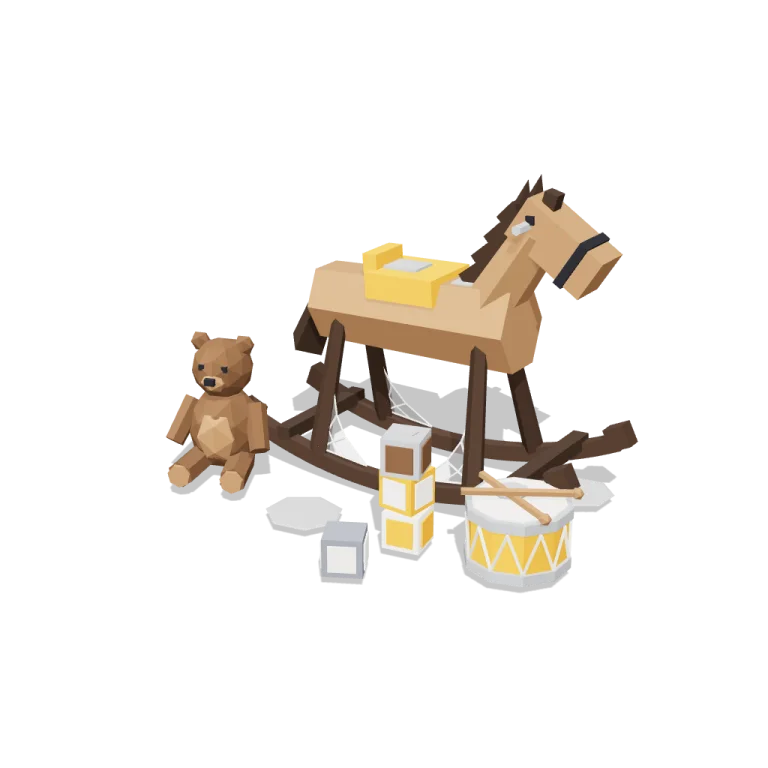 Old toys — free 3D model