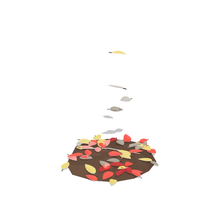 Falling leaves — free 3D model