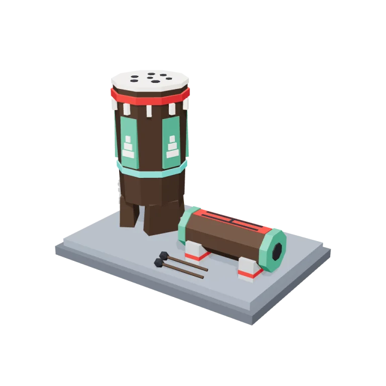Drums — free 3D model