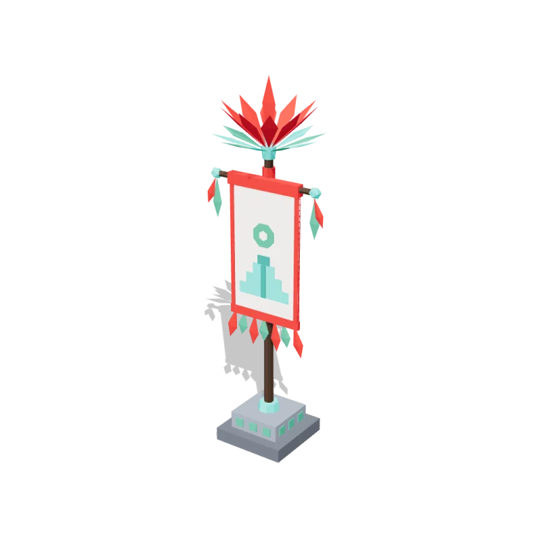 Feather banners — free 3D model