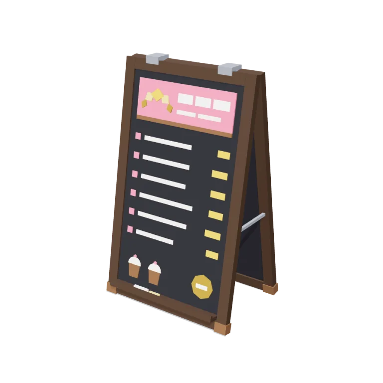 Menu boards — free 3D model
