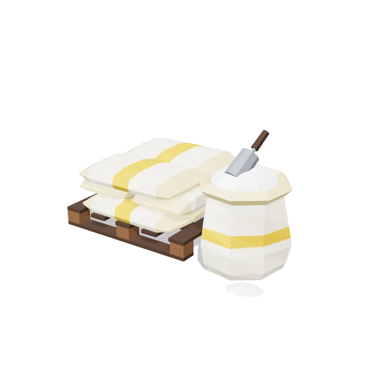 Sacks of flour — free 3D model