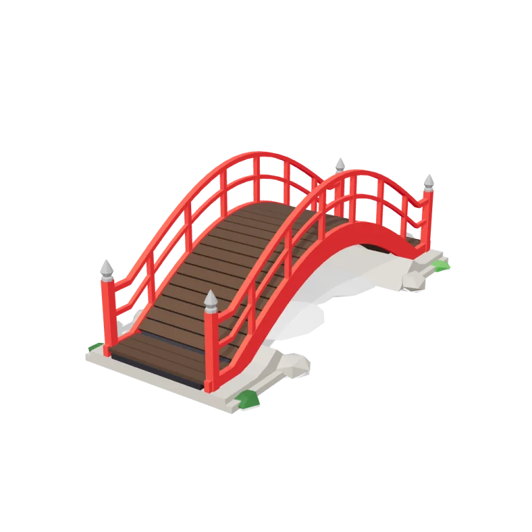Arched bridge — free 3D model