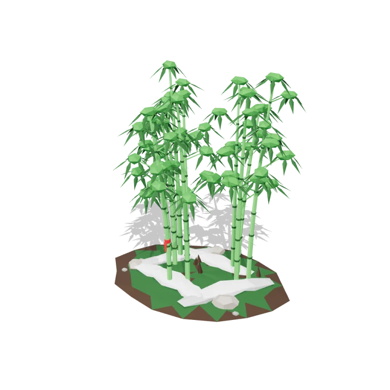 Bamboo groves — free 3D model