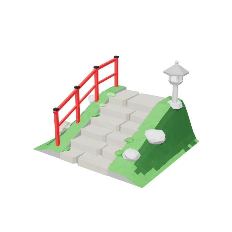 Stone steps — free 3D model