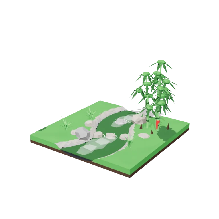 Stream tiles — free 3D model