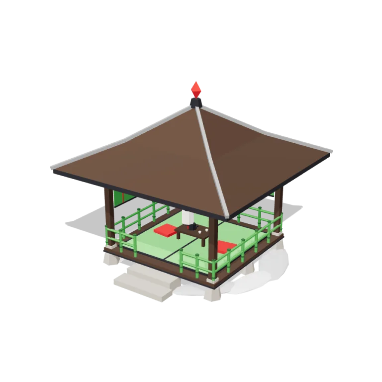 Tea pavilion — free 3D model