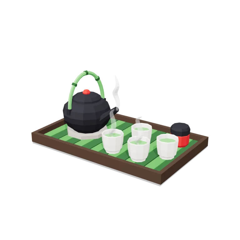 Tea set — free 3D model